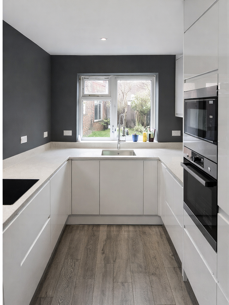 Modern white kitchen