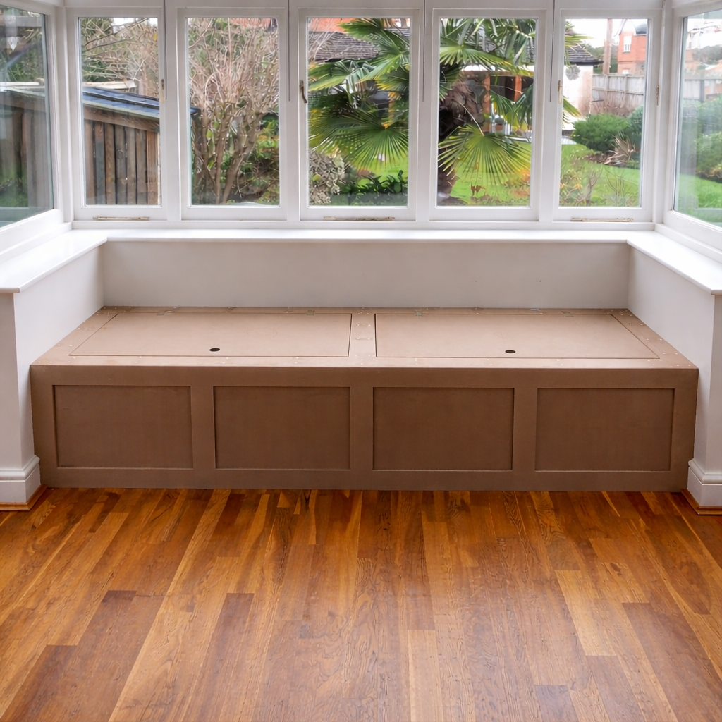 Window seat storage